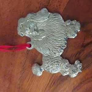 Metal Poodle Ornament